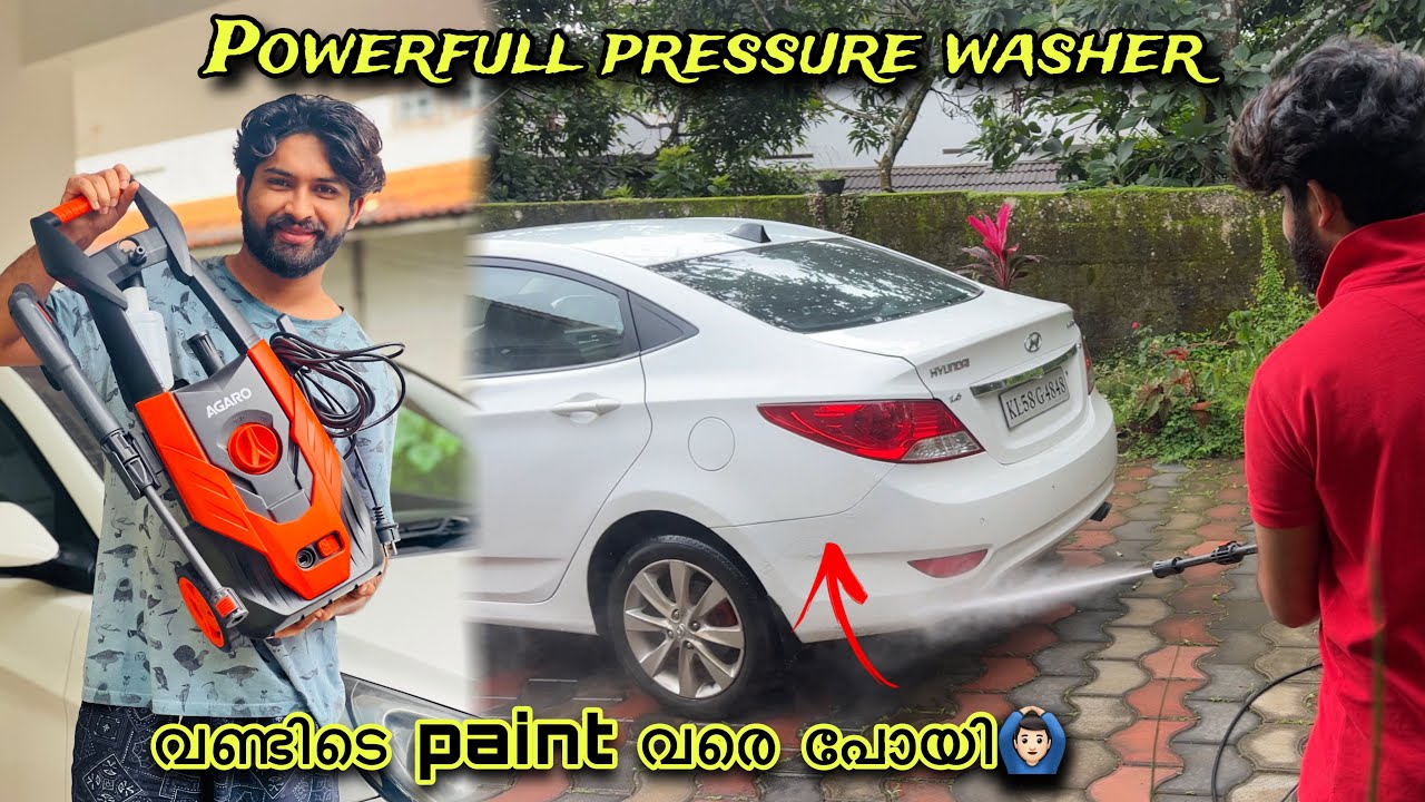 ഇതിന്റെ പവർ കണ്ട് ശരിക്കും ഞെട്ടി😮👌| Agaro grand pressure washer🔥