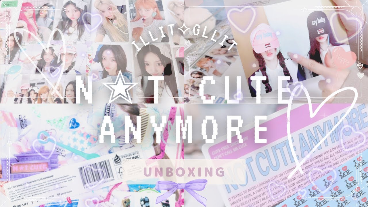 ILLIT🪄︎︎💫かわいいを卒業したILLITの可愛すぎる NOT CUTE ANYMORE💿🎀 Unboxing✨️￤귀여움을 졸업한 ILLIT의 귀여운 CD는 바로 이것입니다 🫧‪