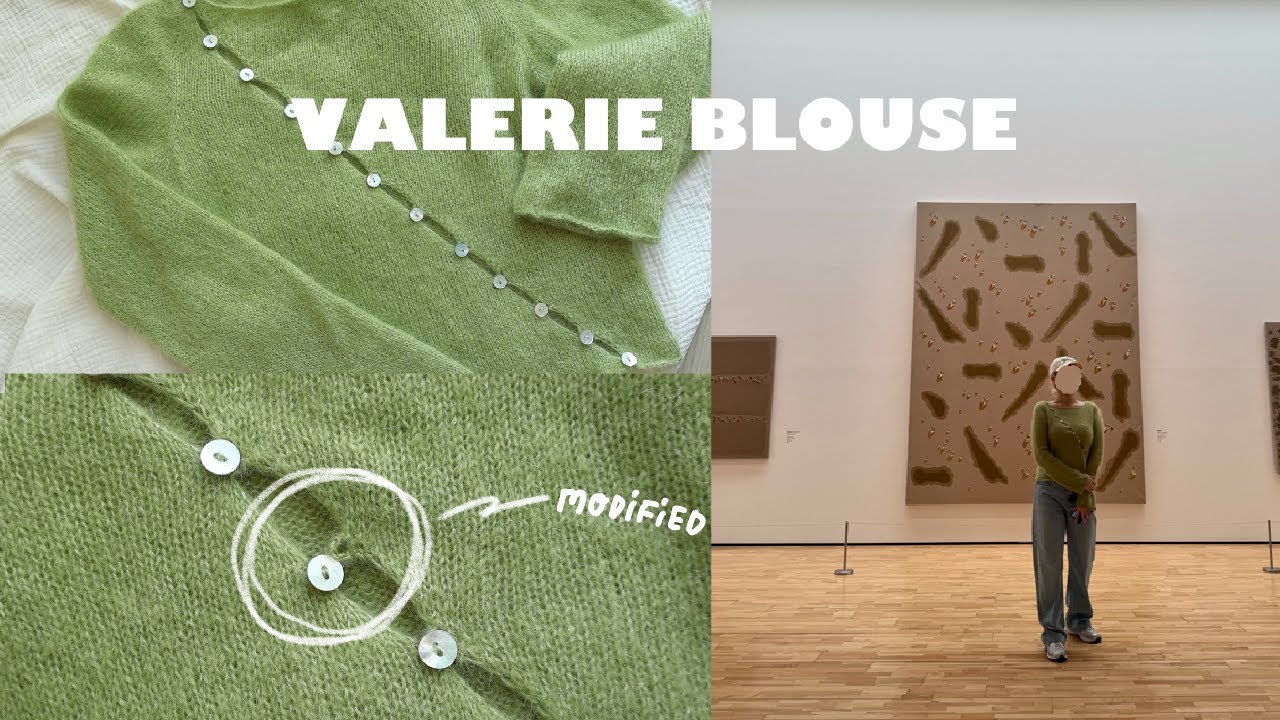 [Valerie Blouse] 발레리 블라우스 | 단추 변형해서 가디건으로 만들기 | 뜨는순서 가이드 해드립니다| 쁘띠니트 도안 | 뜨개로그