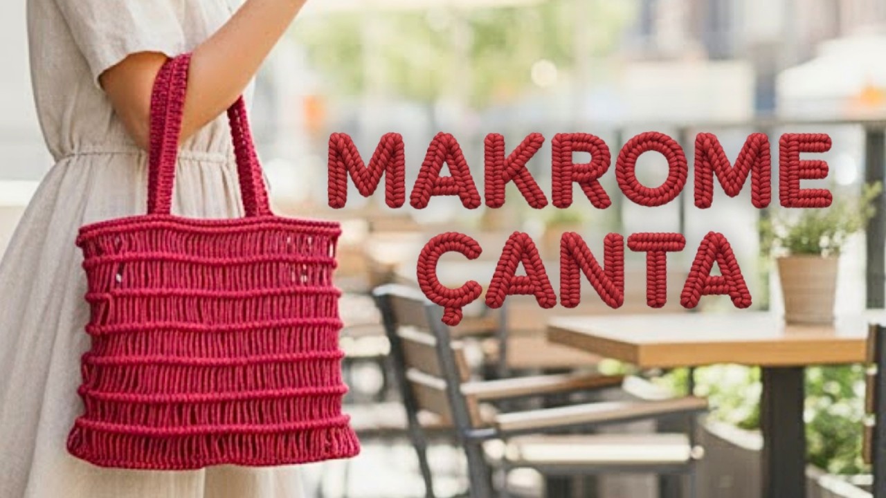 MAKROME ALIŞVERİŞ ÇANTASI TARİFİ | MACRAME SHOPPING BAG TUTORIAL | DIY