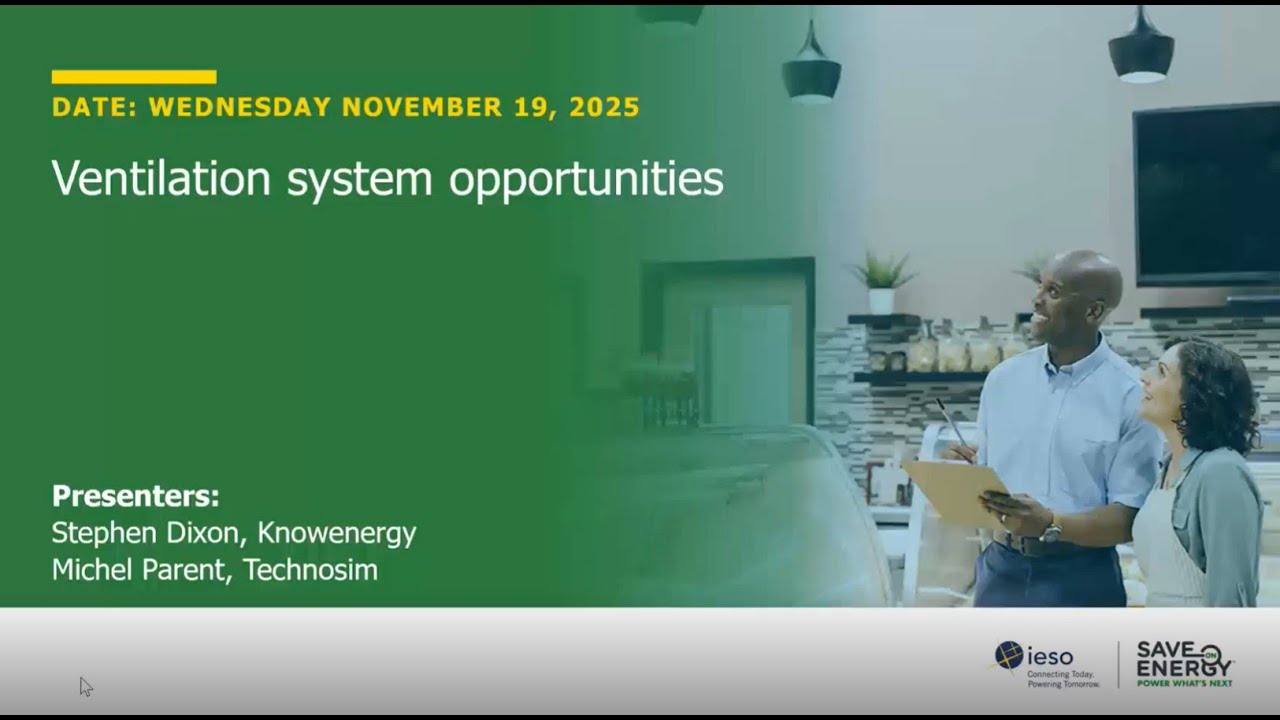 Ventilation system opportunities
