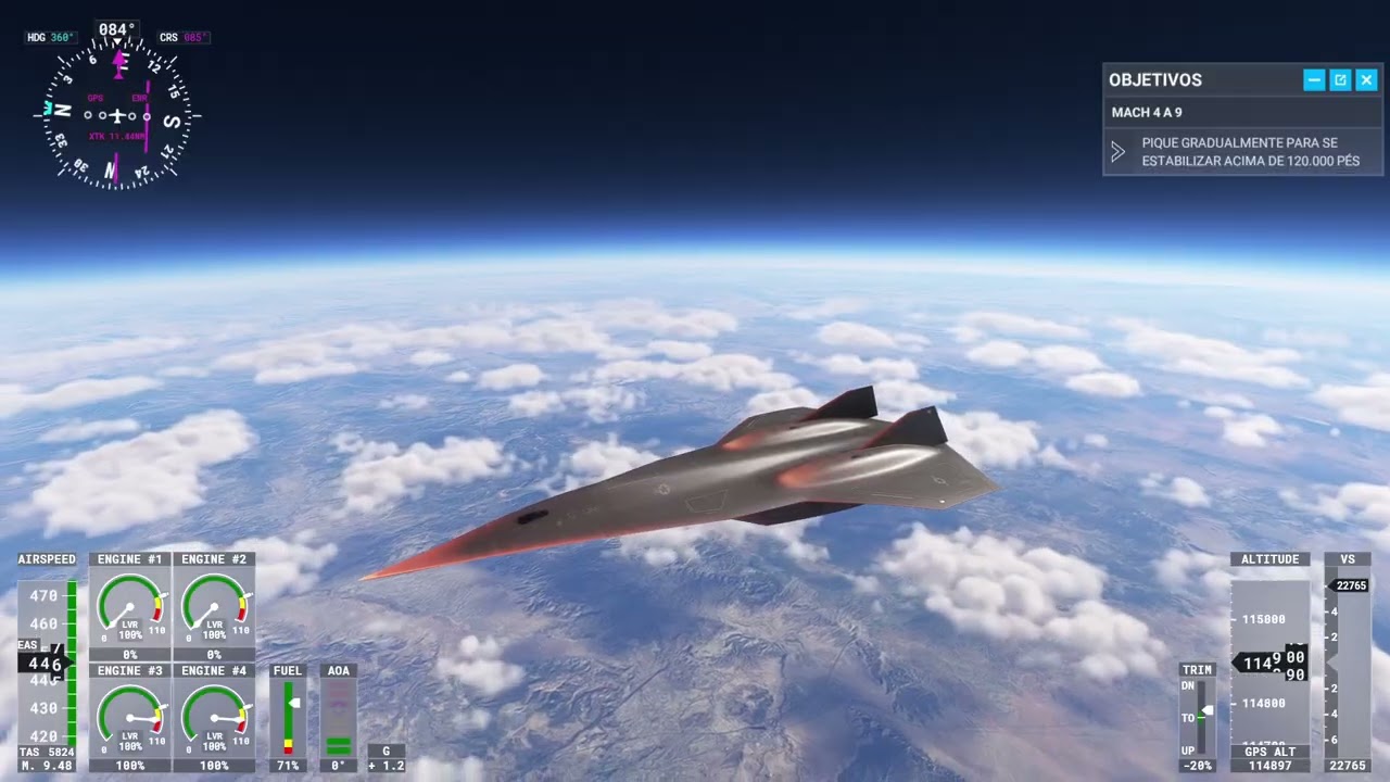 Flight simulator 2020 - missão darkstar