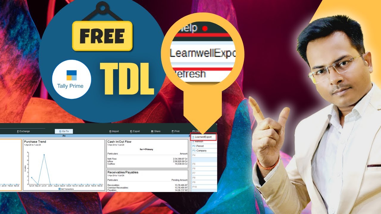 EXPORT TDL | Free Tally Prime TDL @Learn Well