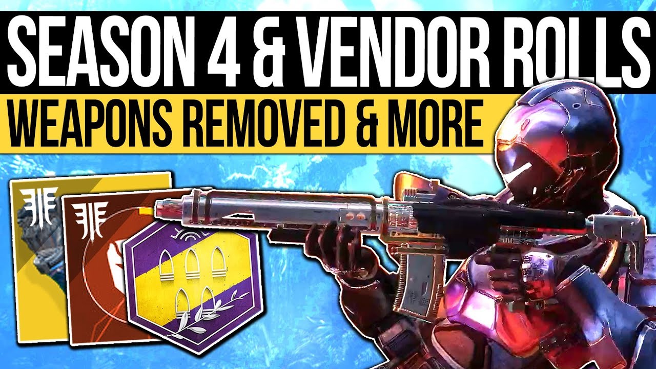 Destiny 2 News | VENDOR ROLLS & SEASON 4 INFO! Weapon Buffs, Mod Page, Weekly Vendors & August Patch