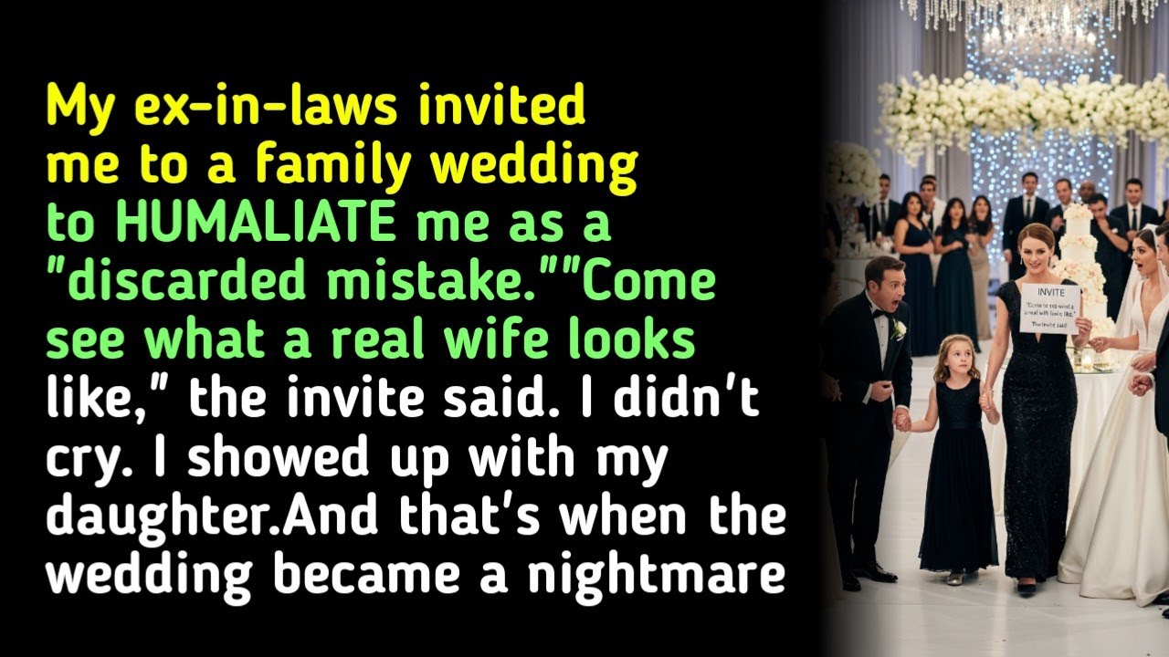 My ex-in-laws invited me to a family wedding to HUMALIATE me as a 