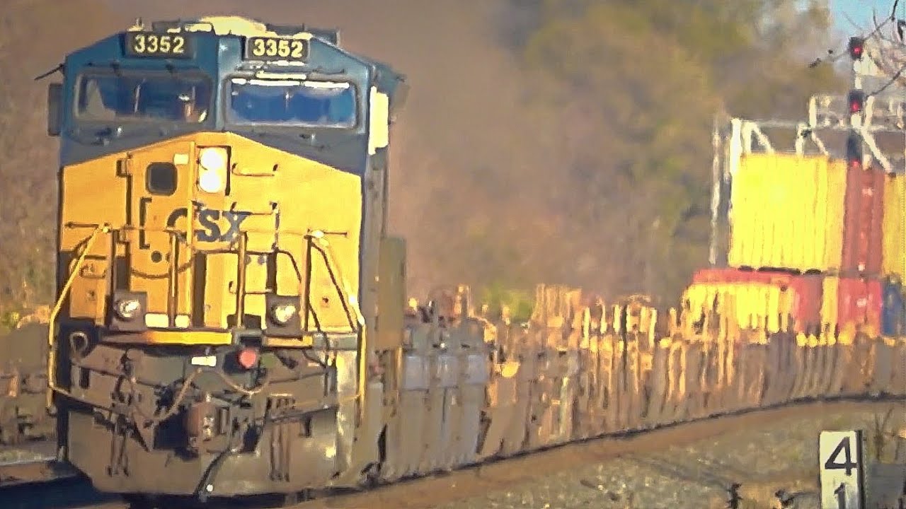 CSX and CP Trains With Rear DPU's Alright!