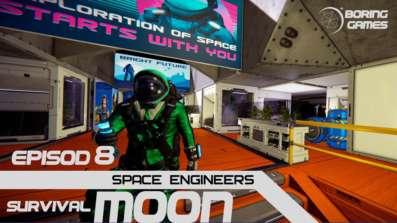 Выживание на Луне в Space Engineers с модами #8 Новый жилой отсек!