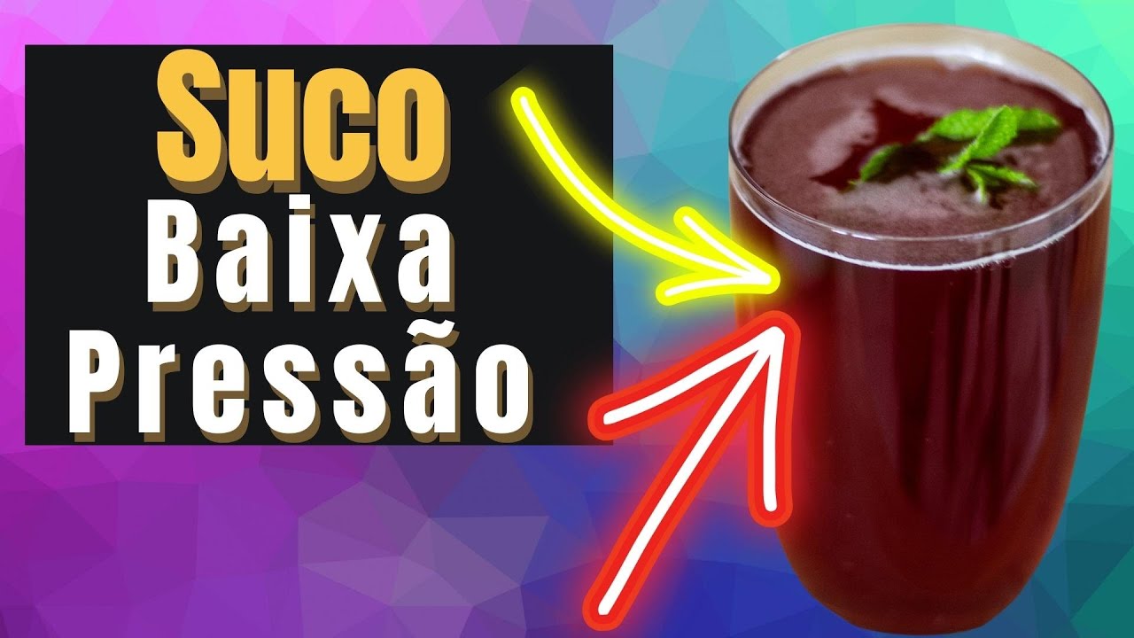 SUCO QUE BAIXA a PRESSÃO? Aprenda a fazer! 
