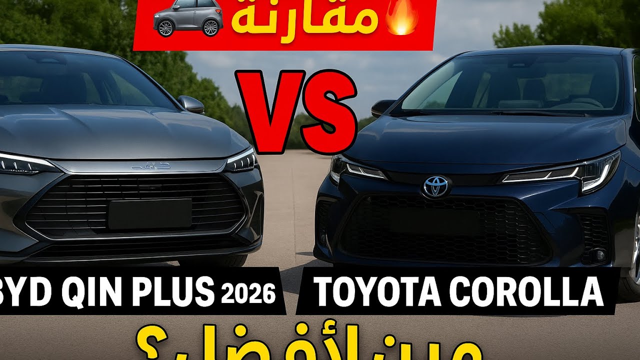 🚘 مقارنة 🔥 BYD Qin Plus 2026 vs Toyota Corolla 2025 | مين الأفضل؟ 