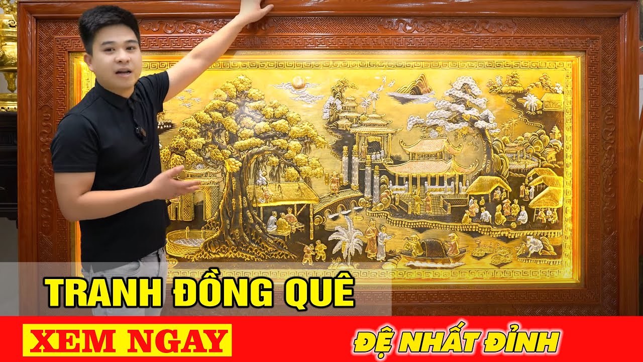 Tranh đồng quê bằng đồng - Tranh treo tường đẹp