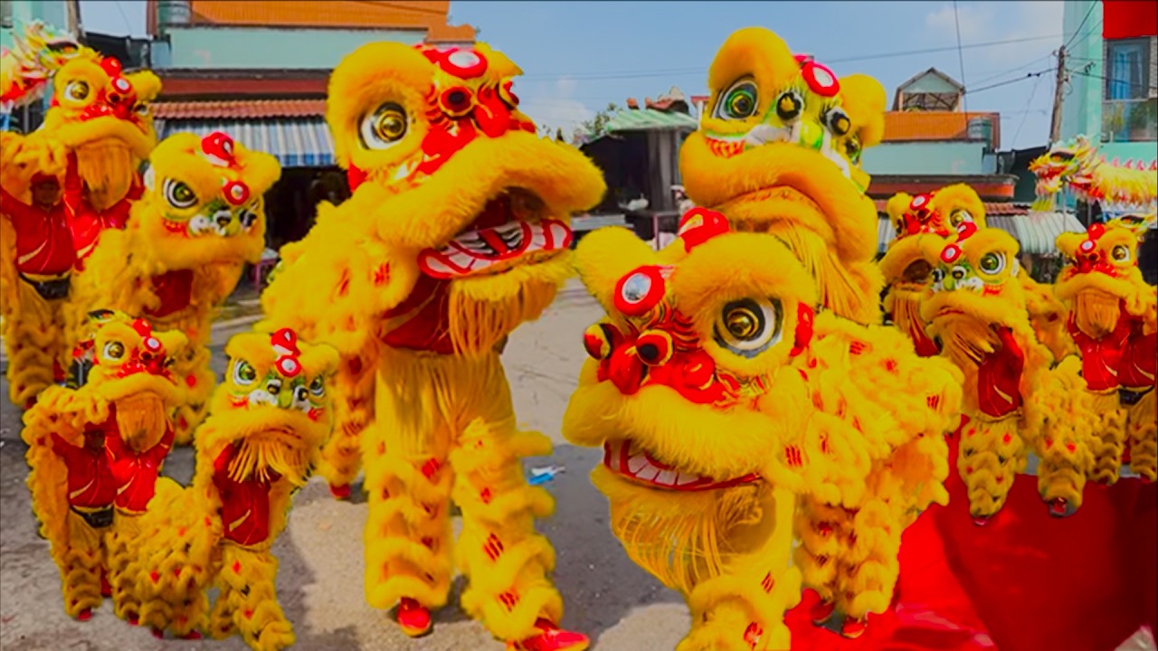 Múa Lân Sư Rồng 2026 Cộ Bà Thiên Hậu Bưng Cầu Bình Dương rằm tháng giêng