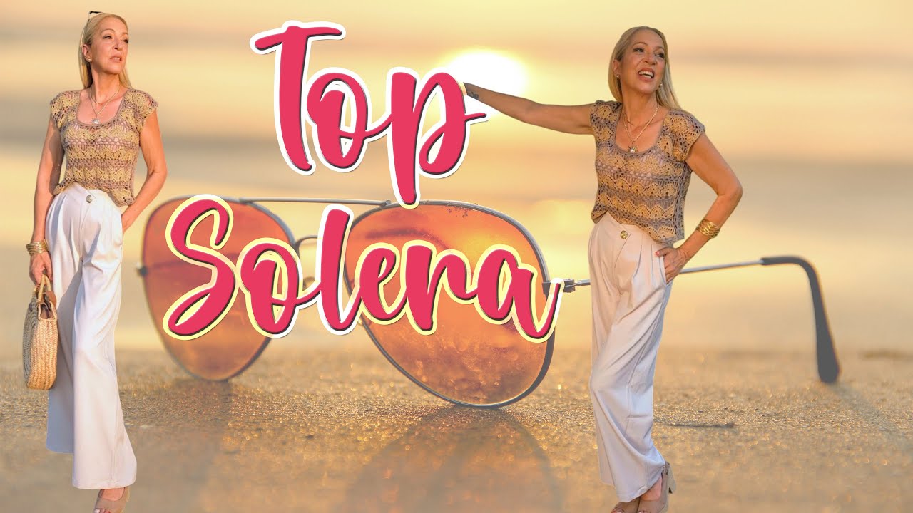 🤎 FRESCO,  FÁCIL Y ELEGANTE 💁‍♀️ EL TOP DE CROCHET MÁS BONITO Y PONIBLE DEL VERANO 🏖️ TOP SOLERA ☀️