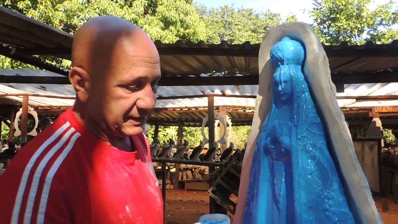 FINALIZANDO MOLDE DE SILICONE DE 66 cm ( NOSSA SENHORA APARECIDA )