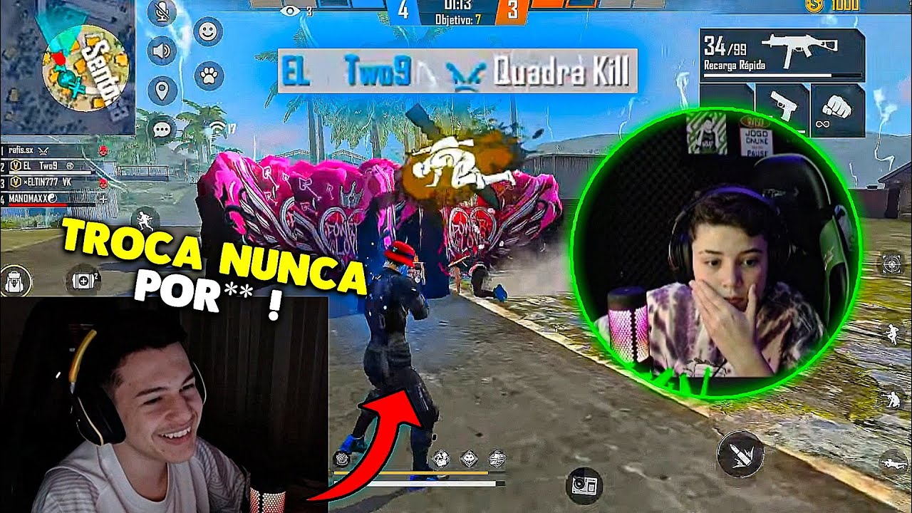 NUNCA FOI VISTO O TWO9 FARPAR TANTO COMO ELE FARPOU O LOUD THURZIN NESSE 4v4 APOSTADO DAS FARPAS!