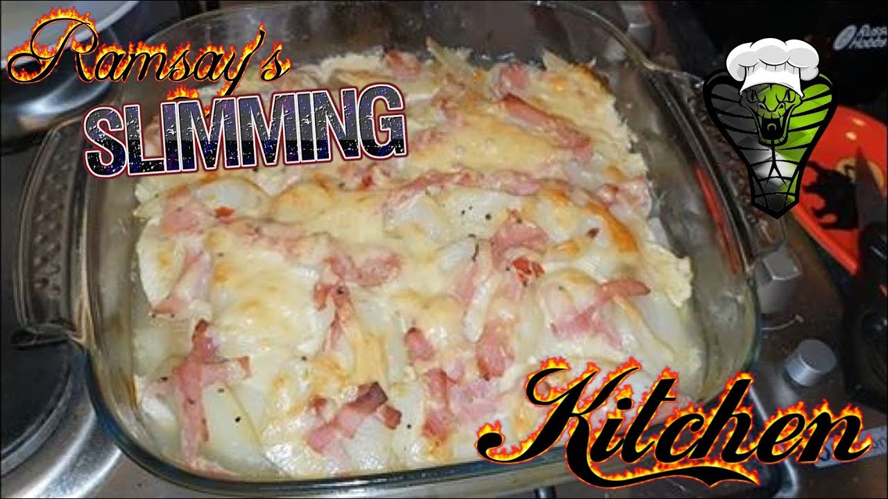Syn free bacon, onion and potato bake.