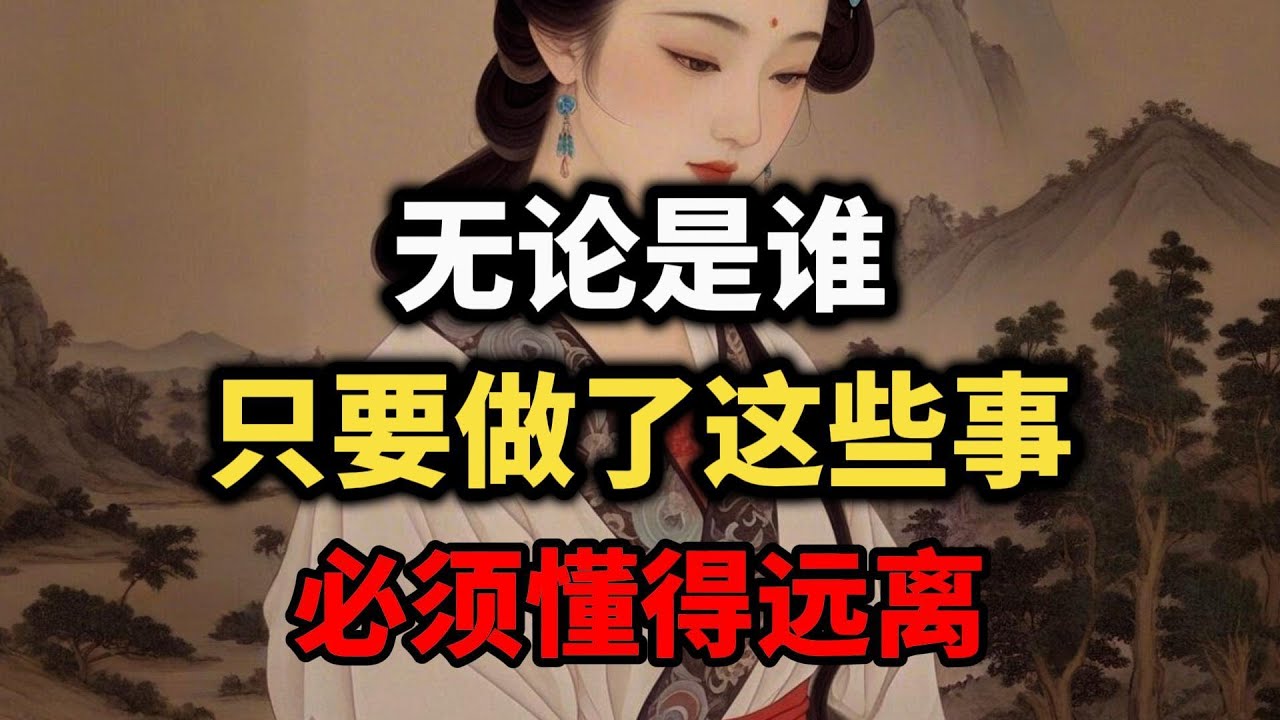 无论是谁，只要做了这些事，必须懂得远离~ #识人术 #尊重 #人际关系 #成长思维 #自我成長 #智慧