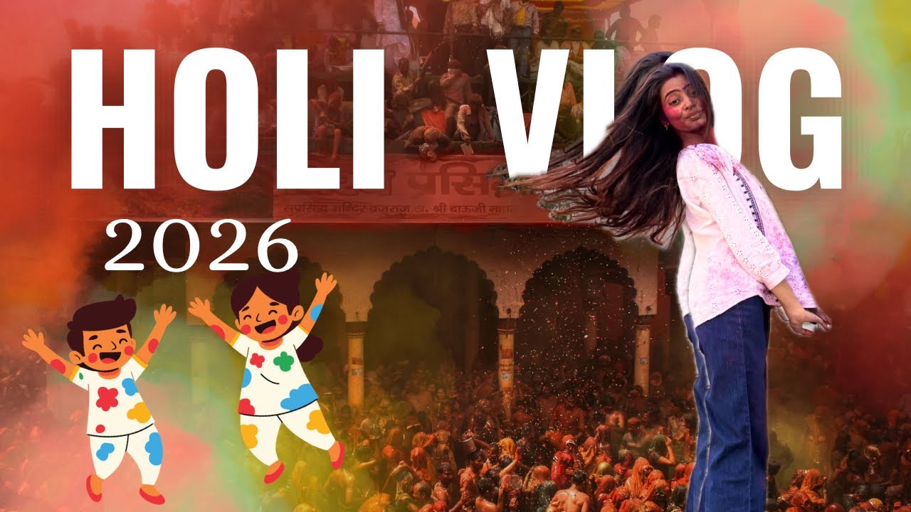 HOLI VLOG 2026❤️🌈|| Colors Masti & Family Time😂|| gajal sharma || gajal sharma vlogs