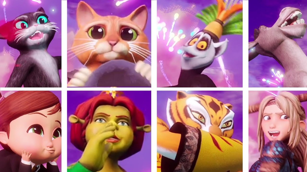 DreamWorks All-Star Kart Racing All Winning Animations