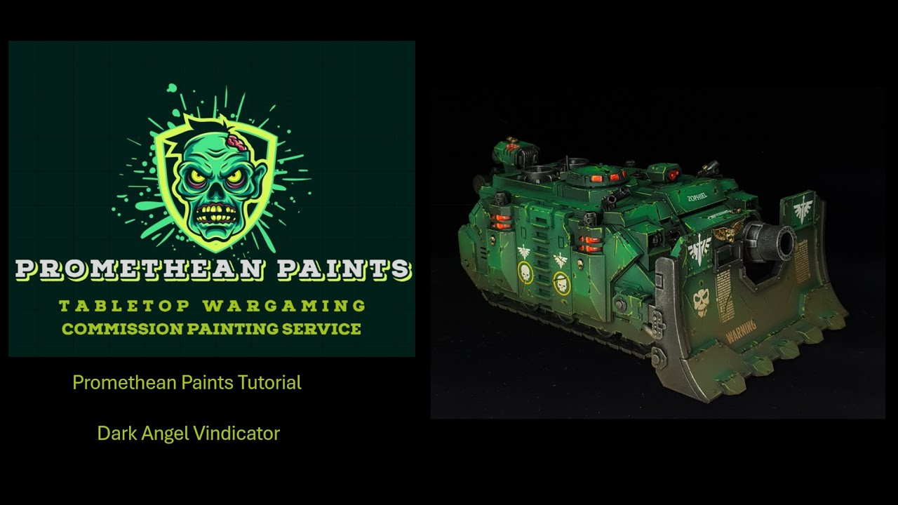 Warhammer 40k Space Marine Dark Angel Vindicator Painting Tutorial