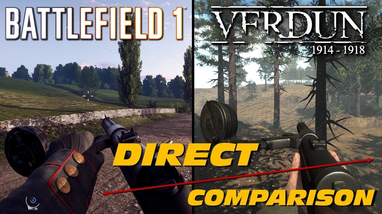 Battlefield 1 vs Verdun | Direct Comparison