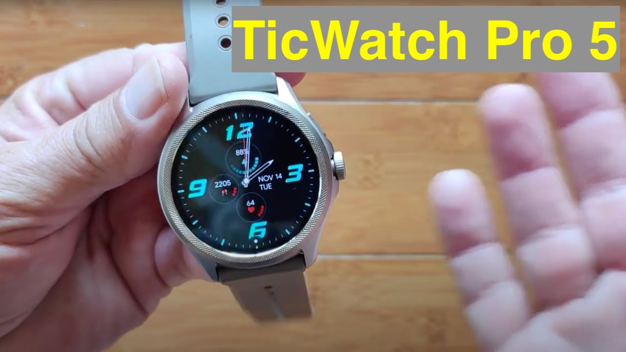 Флагманские смарт-часы Mobvoi TicWatch Pro 5 WearOS 3 BT Call 5ATM GPS с двумя экранами: подробны...