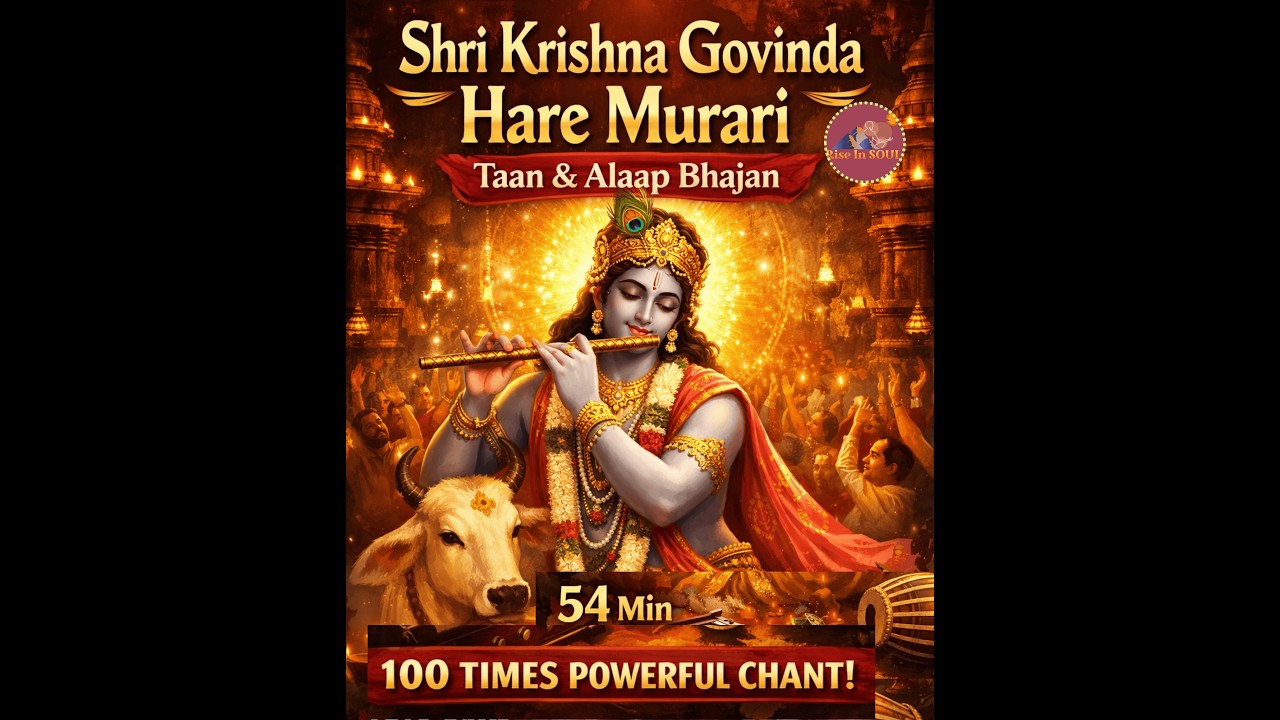 Shri Krishna Govinda Hare Murari (54 MIN) 🙏 100 Times Powerful Krishna Mantra