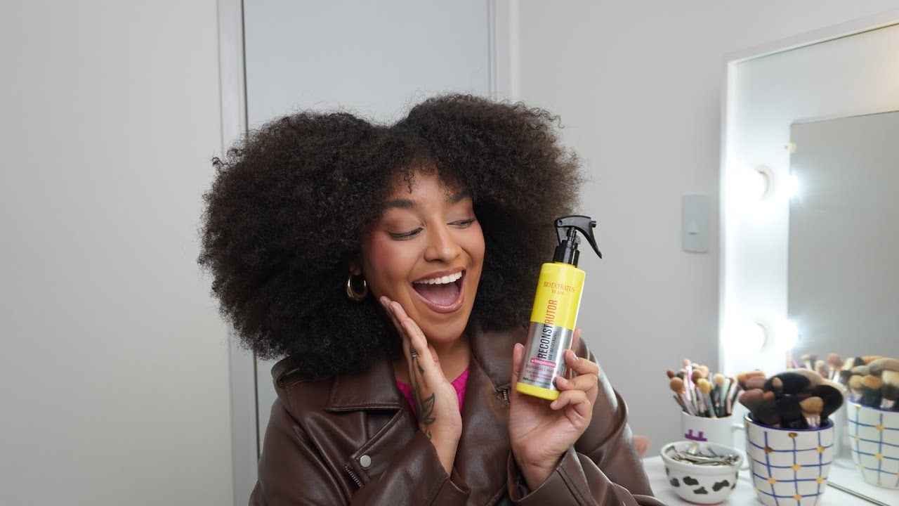 Resenha: Como usar o Reconstrutor da Bio Extratus no Cabelo Crespo - TIPO4
