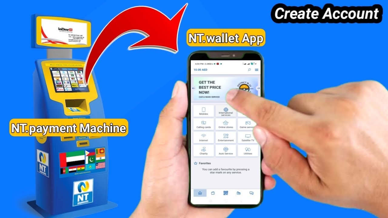 How to Create NT.Wallet Account & Add balance purchase games currency & send balance India Pakistan