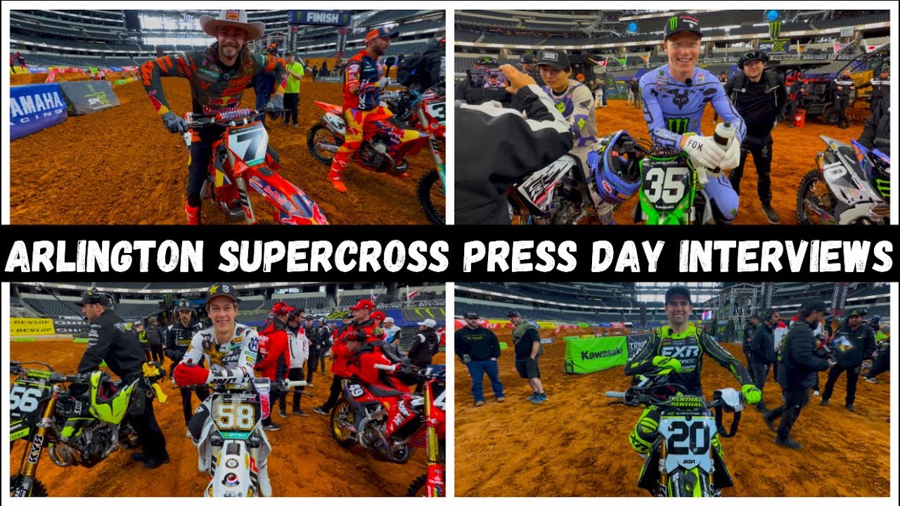 Arlington Supercross Press Day Interviews with AP, Smith, Bennick, Adams, Simonson, Weltin & Ferry