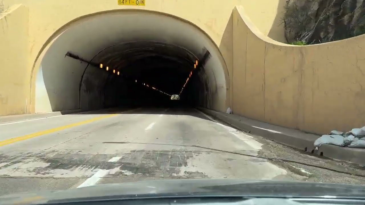 Driving through Tombstone Canyon Road in Bisbee AZ.