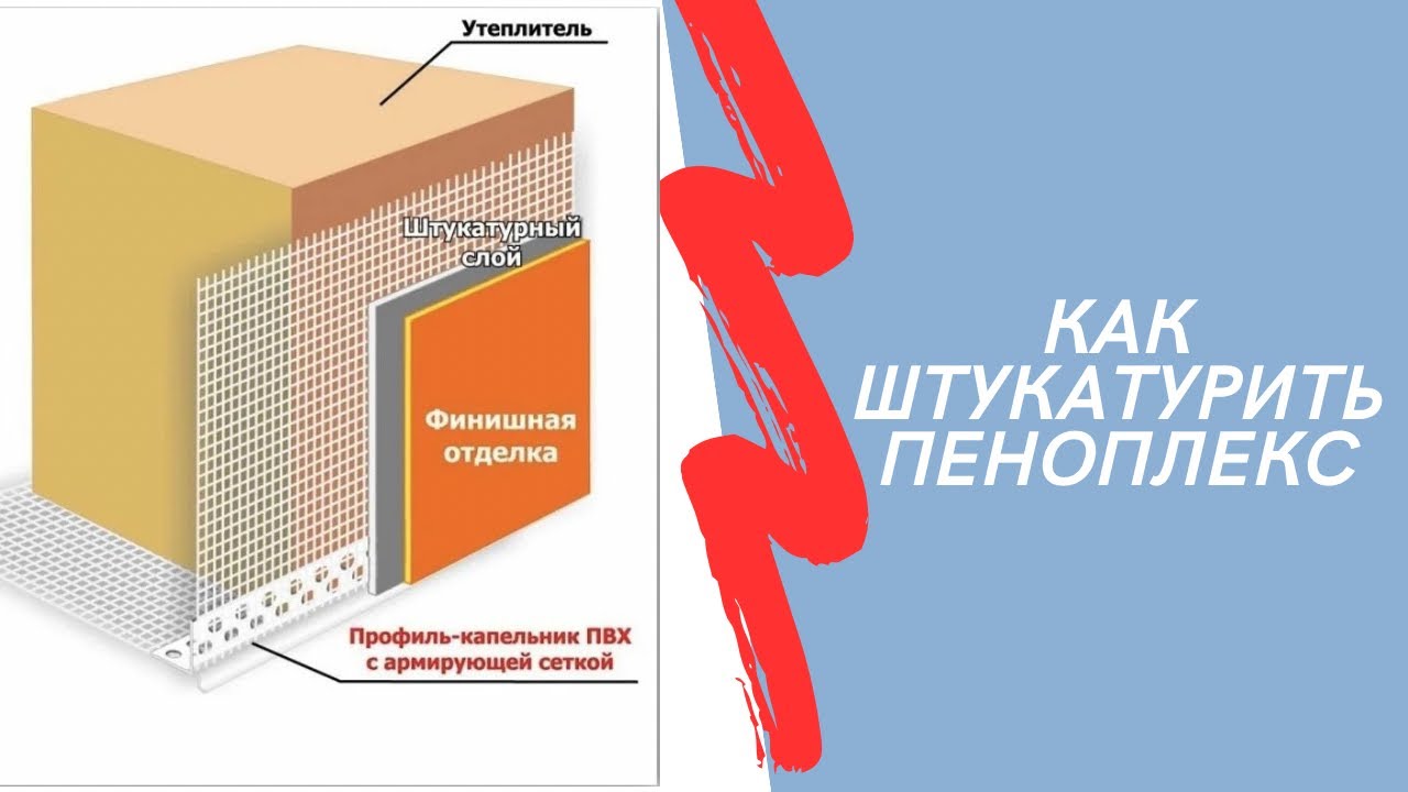 Как штукатурить пеноплекс самостоятельно быстро и удобно!!! 100% способ 