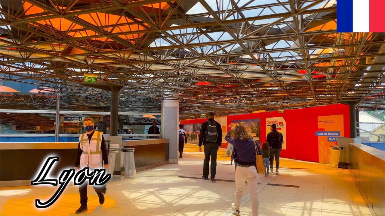 🇫🇷Lyon Summer Walk - Lyon Perrache Station | 2nd arrondissement -【4K 60fps】