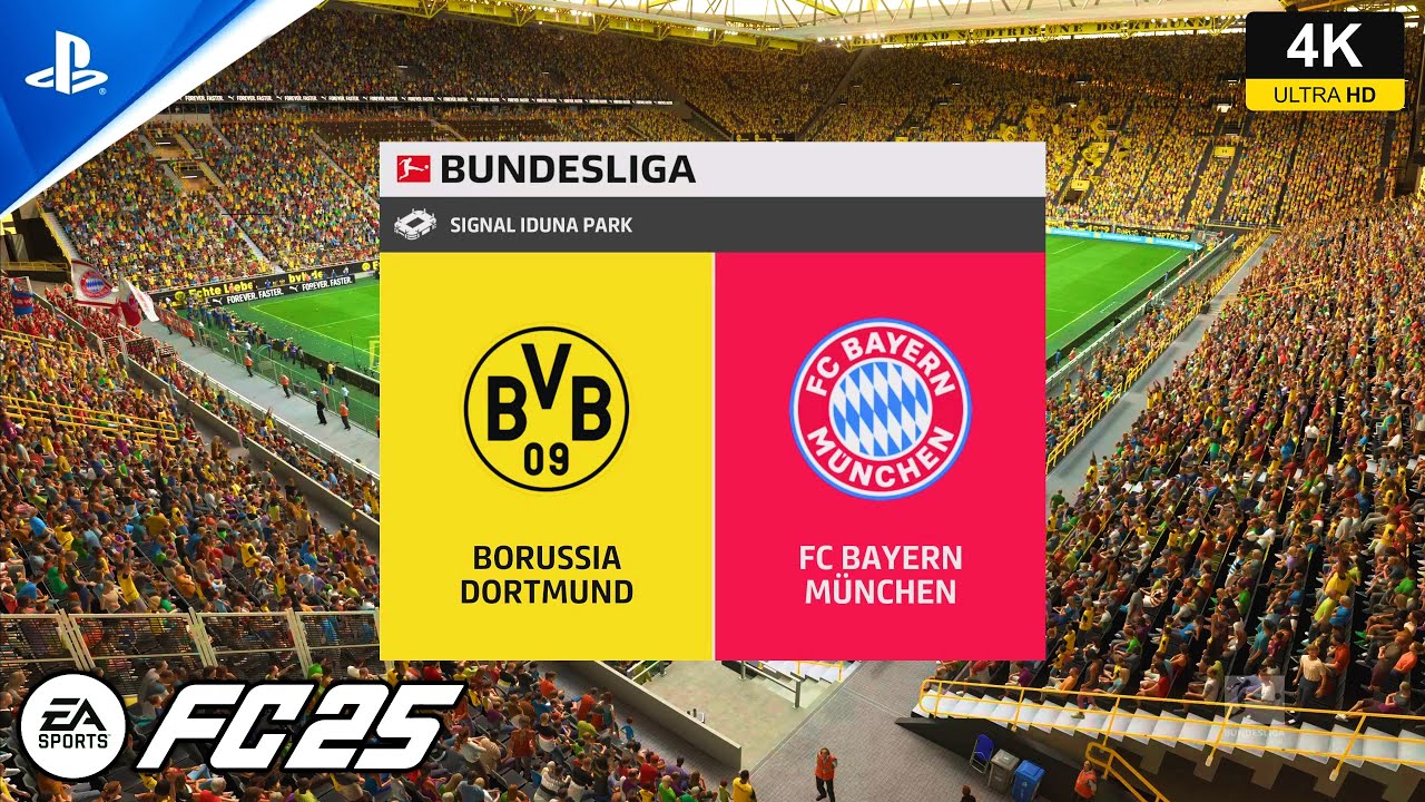 FC 25 - Borussia Dortmund vs Bayern Munich - gameplay ps5 4K español latino