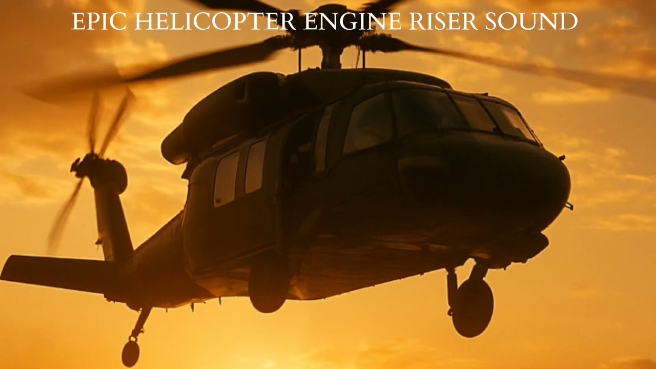 🚁⚡ EPIC HELICOPTER ENGINE Riser Sound | Cinematic Build-Up 🎬🔥