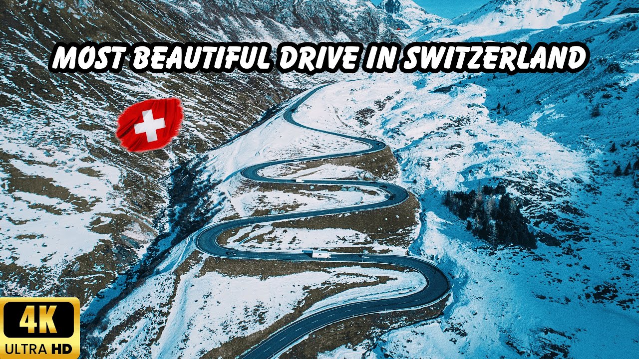 Switzerland 4k | Beautiful Winter Drive | Zurich To Saint Moritz Through Swiss Alps!