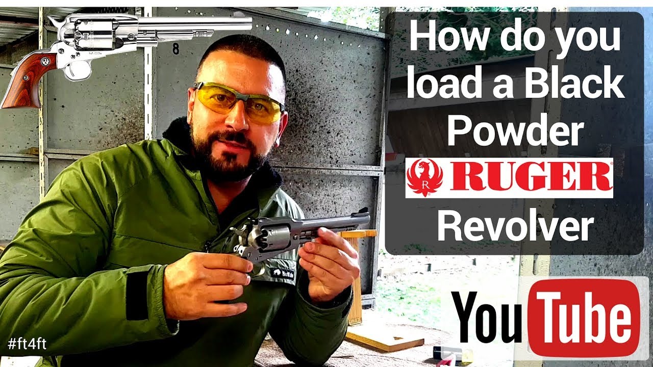 How to load a black powder revolver Ruger Old Army  .45 Muzzle loader, Modern 1858 Remington