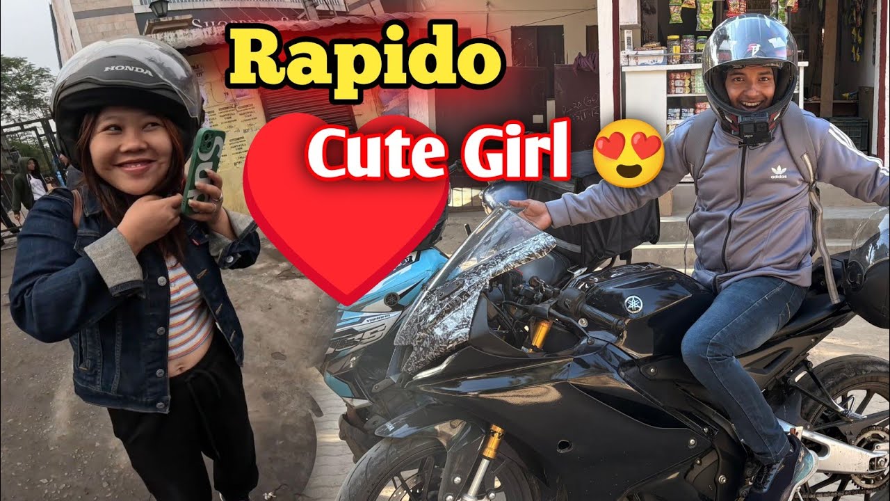 Rapido ঠাণ্ডাত মাৰি মজা লাগিল🥰  অকল ছোৱালী Customer 😍