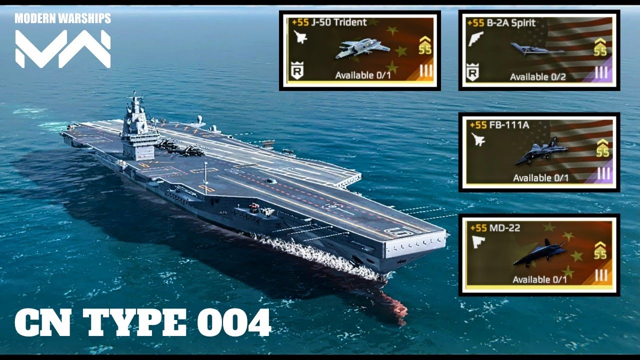 CN TYPE 004 - With FB-111A & B-2A / MD-22 New strike fighter jetn gameplay 🔥#modernwarships