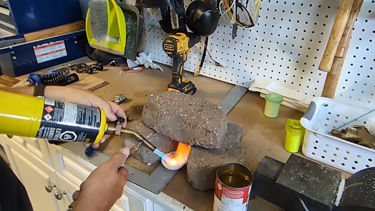 Melting Gold with a Propane Torch