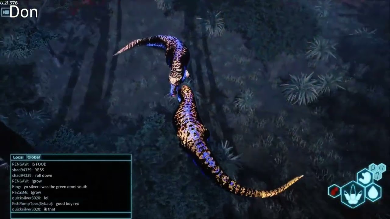 Fighting Mega Rex Pack on the Isle Evrima