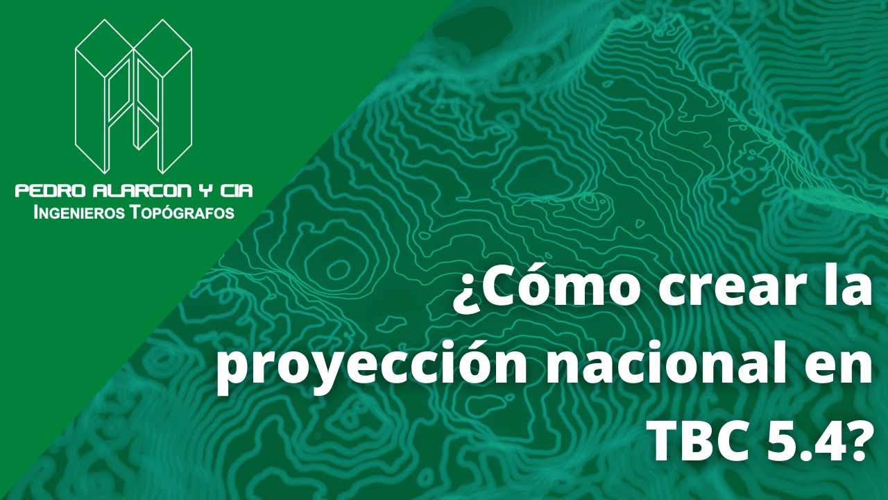 🔴 ¿Cómo crear la proyección nacional en Trimble Business Center?