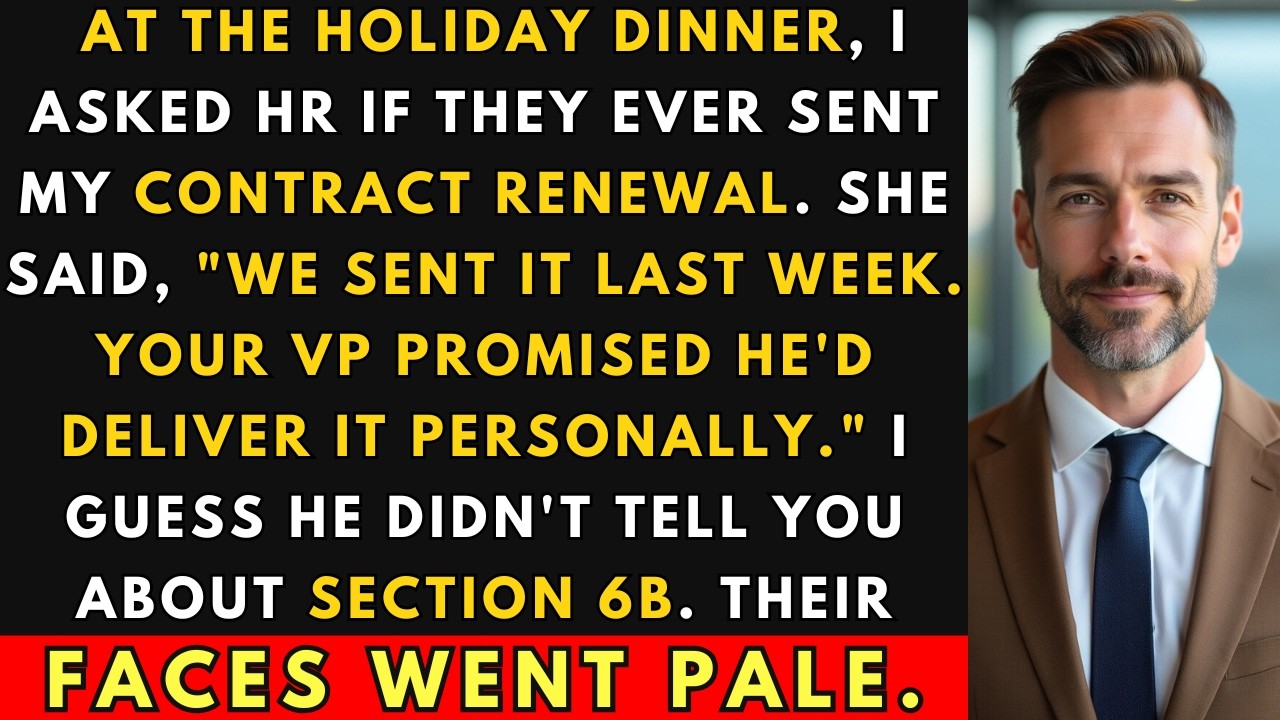 He Hid My Contract Renewal For Weeks — I Revealed Section 6B At The Holiday Dinner