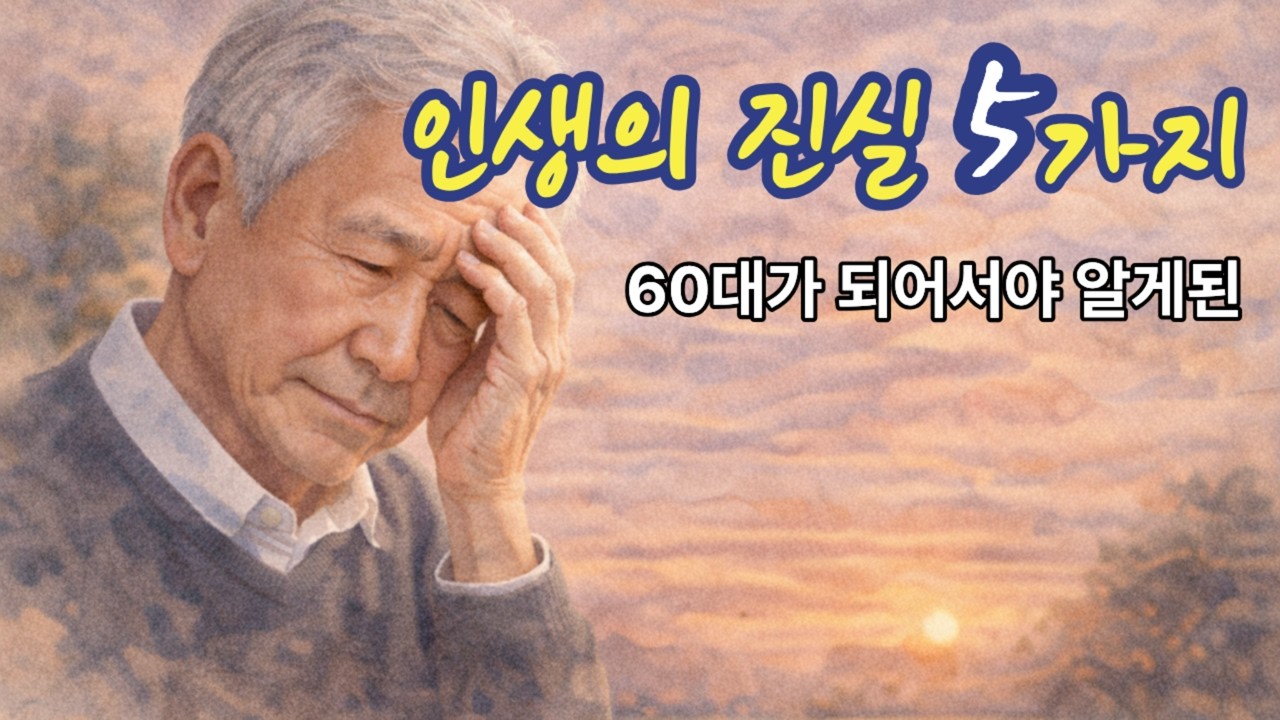 60대가 되어서야 알게 된 인생의 진실 5가지(대부분 너무 늦게 깨닫습니다)