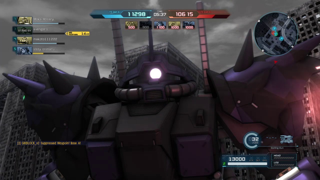 GUNDAM BATTLE OPERATION 2: Efreet Nacht Gameplay (The Demon Watches)
