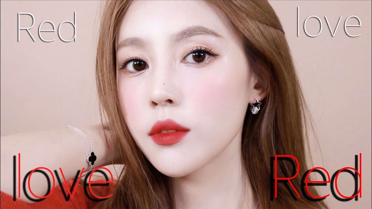 썸탈꺼야 ! 여친짤 레드립 메이크업 | 샨토끼