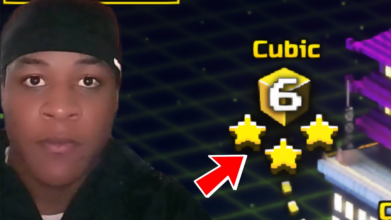 How To Get 3 Stars On Level 6 In World 4 (Cubic)