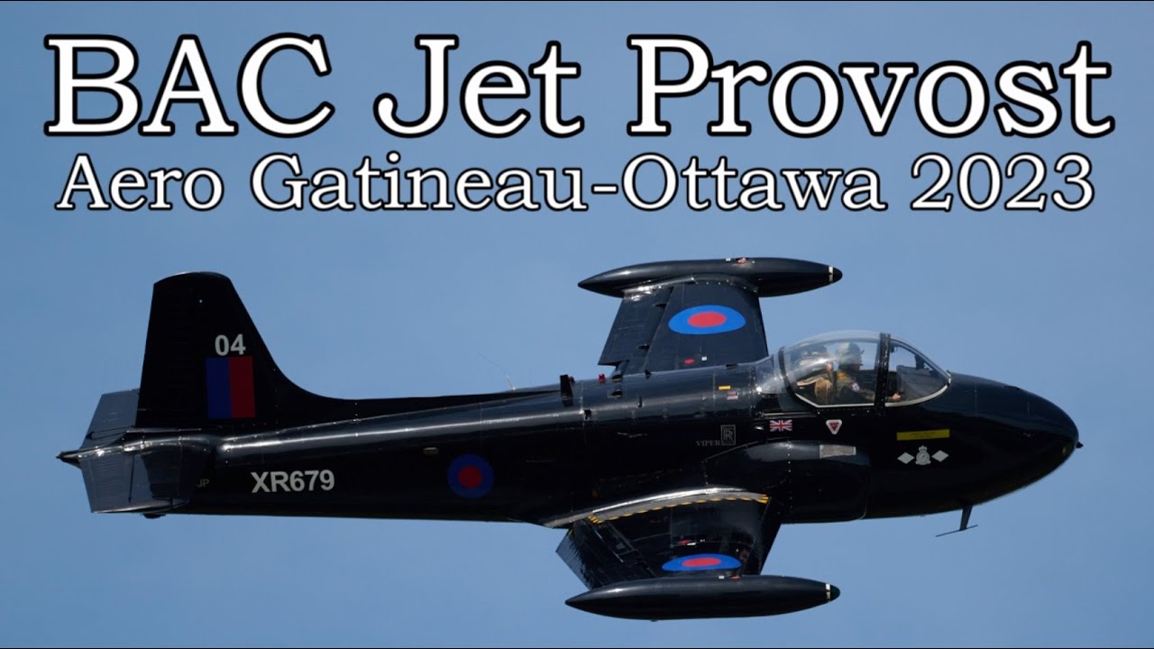 BAC Jet Provost T4 in 4K - Aero Gatineau-Ottawa - 2023-09-16.