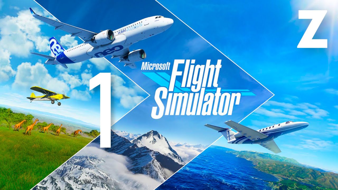 Заквиель играет в игру Microsoft Flight Simulator — Часть 1