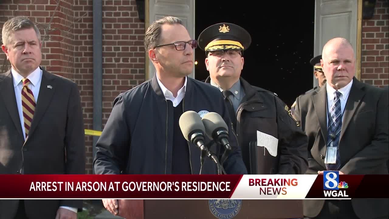 Suspect arrested after fire set at governor's residence