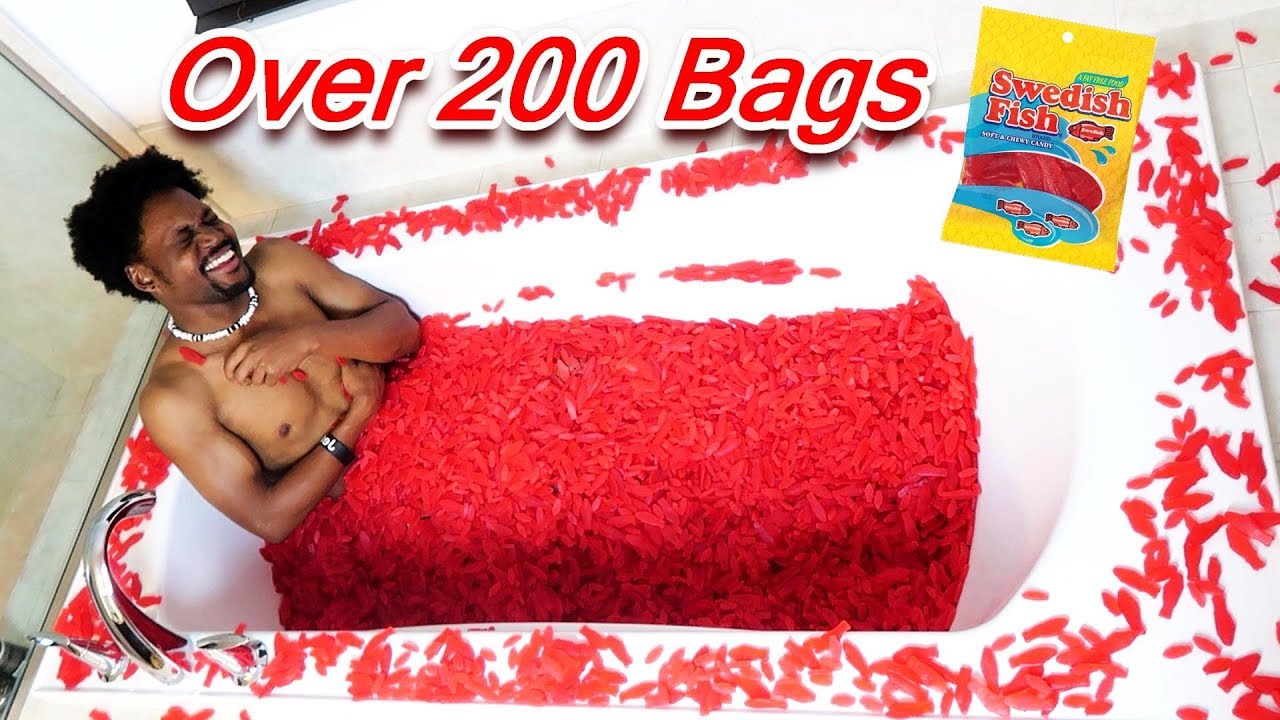 I FILLED MY ENTIRE BATHTUB WITH SWEDISH FISH FOR 2MIL (2 Million Subscriber Special - Part 1)